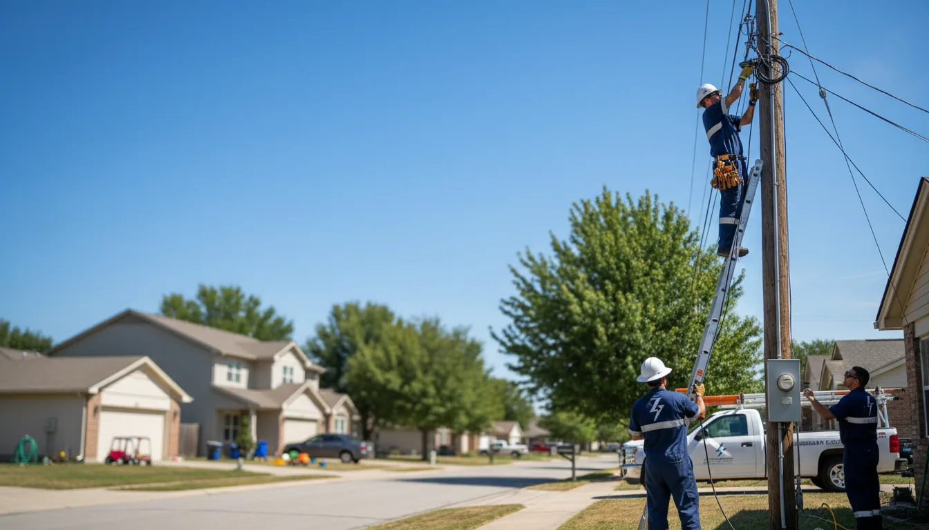 Residential electrician providing installation services in Mount Olive, IL